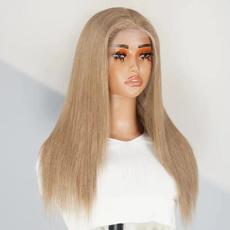 13x4 Soft Creamy Latte Color Wig Lace Frontal Human Hair