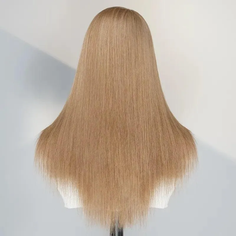 13x4 Soft Creamy Latte Color Wig Lace Frontal Human Hair