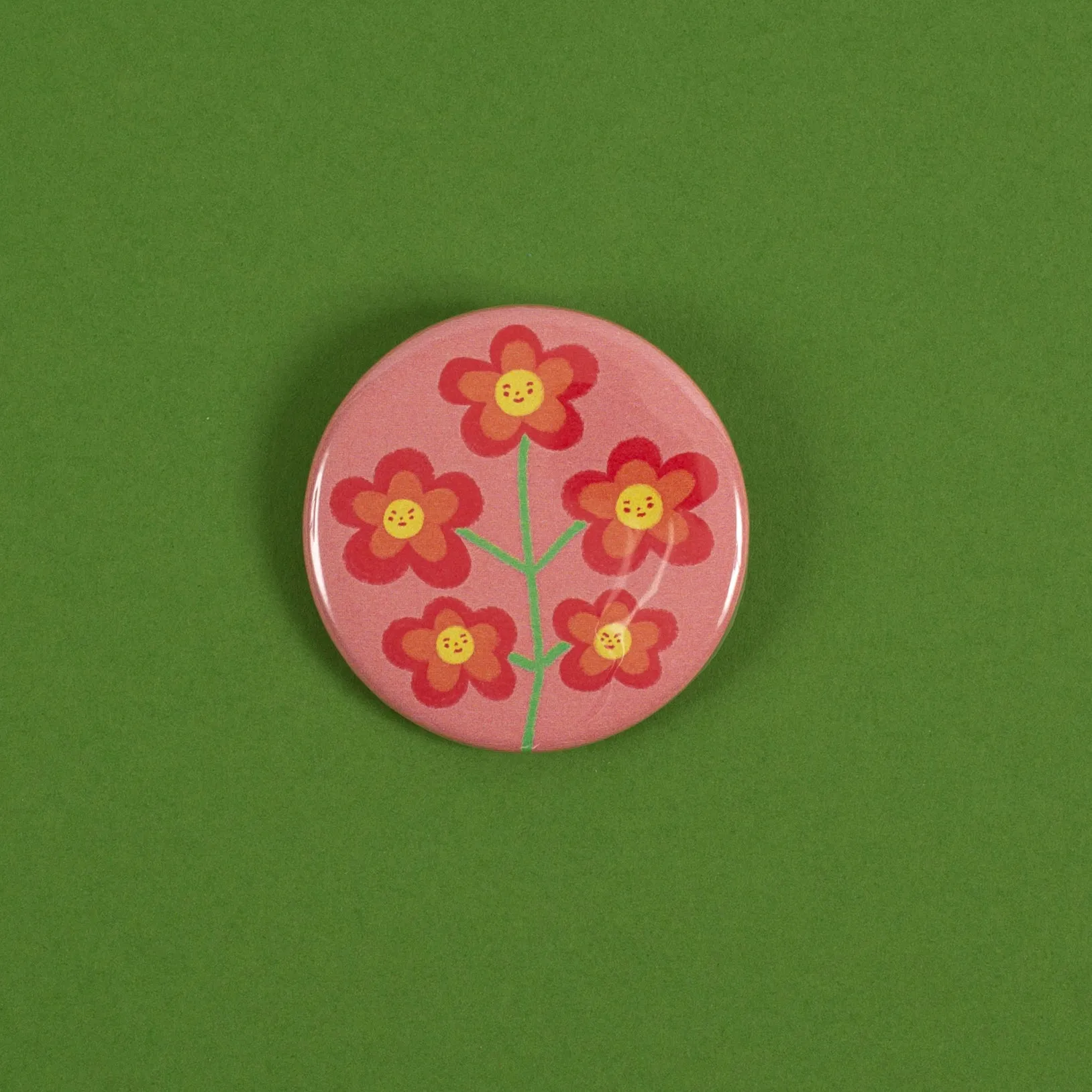 1.75" flower buttons