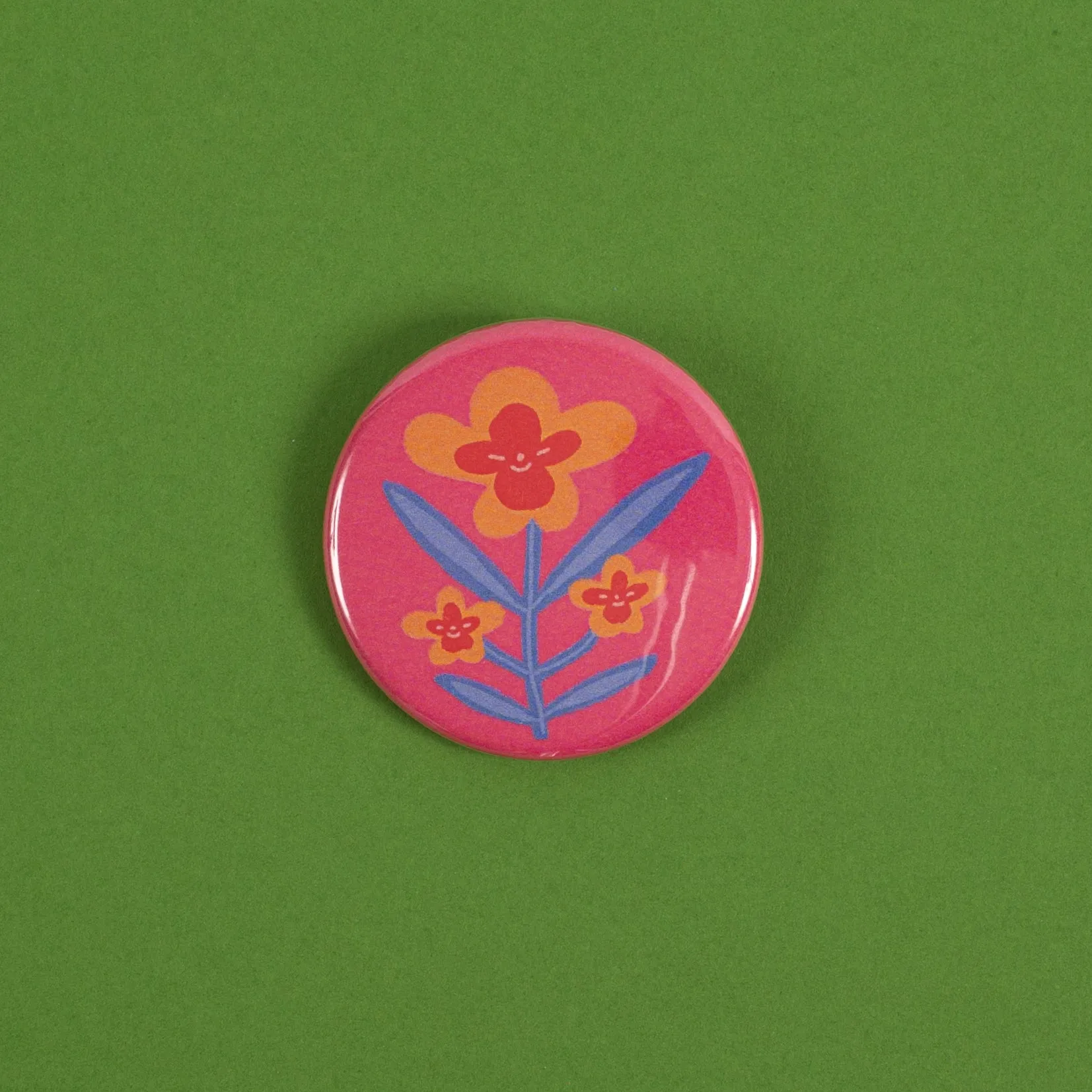 1.75" flower buttons