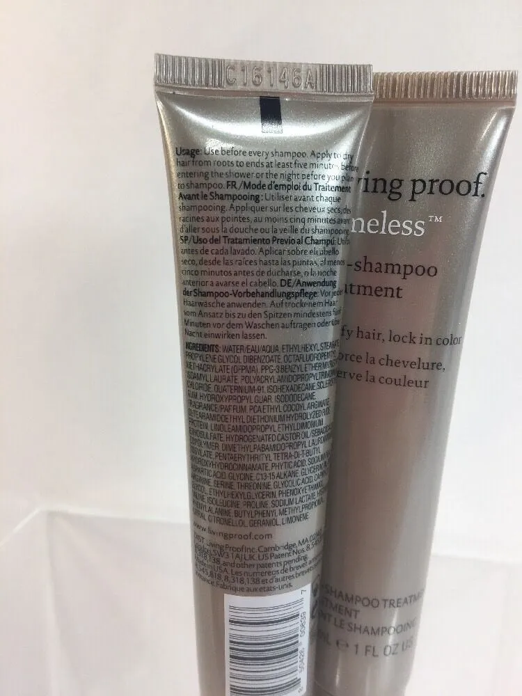 (2) Living Proof Timeless Pre-Shampoo Treatment 1oz Deluxe Travel Size