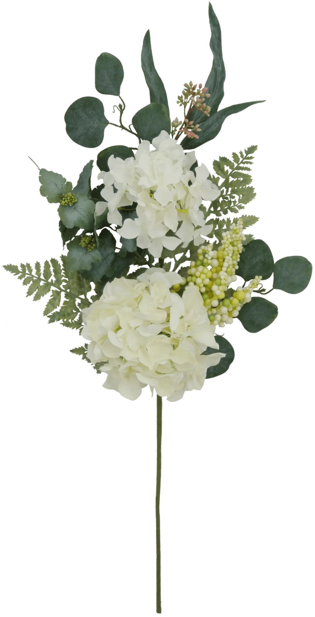 28" Hydrangea Berry Spray: Cream - 82415-CR