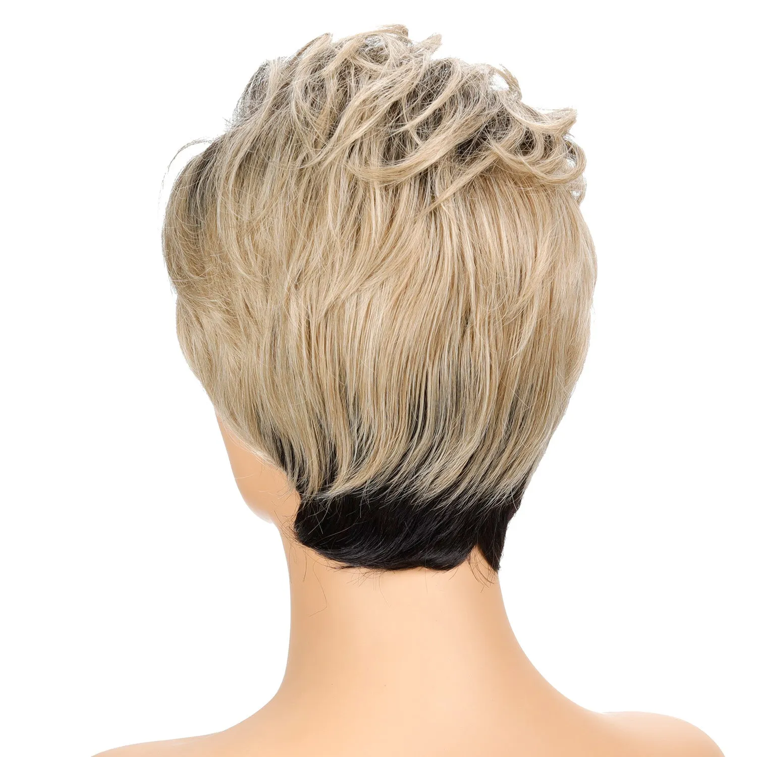 4090 | Blonde Short Pixie Cut Straight Synthetic Hair Wig