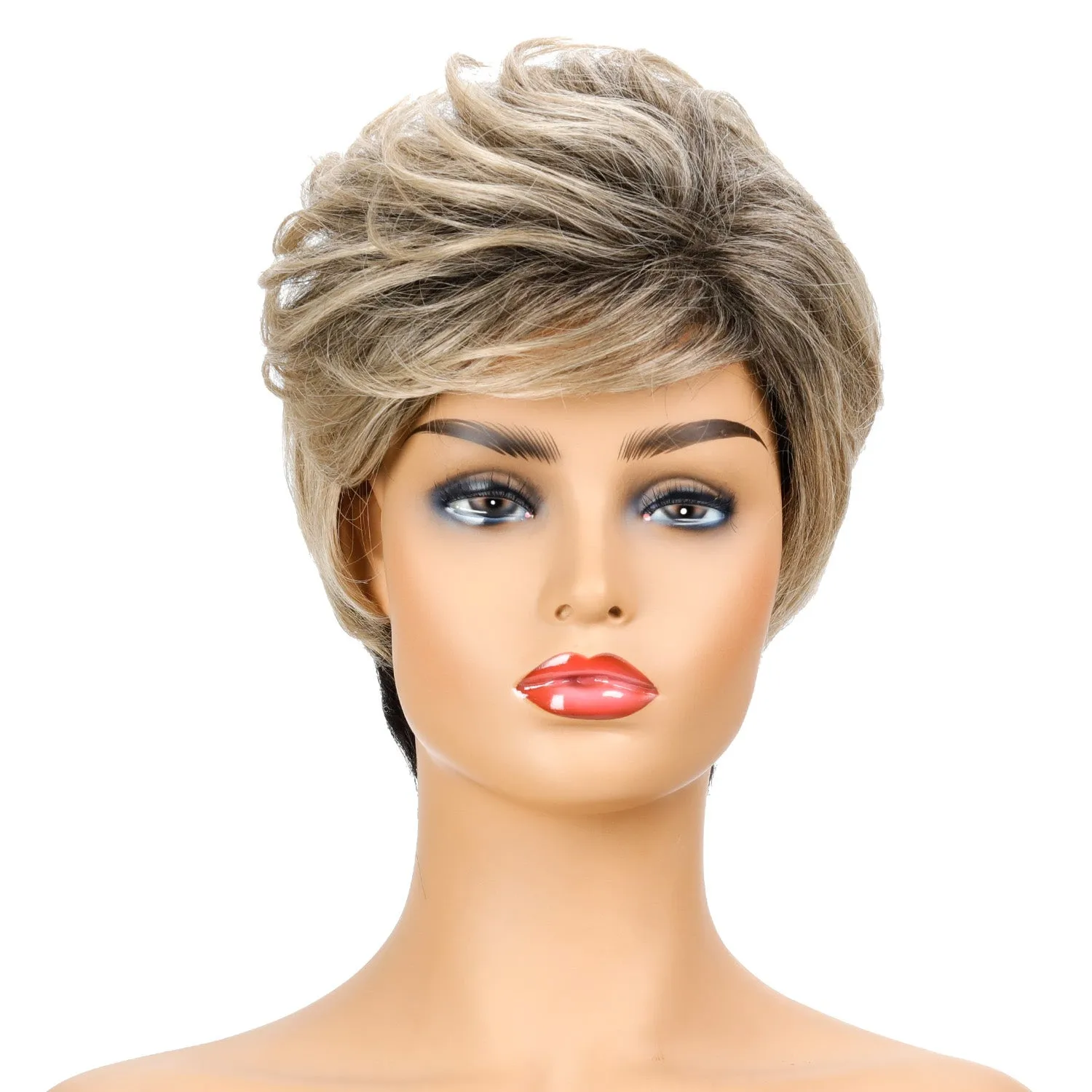 4090 | Blonde Short Pixie Cut Straight Synthetic Hair Wig