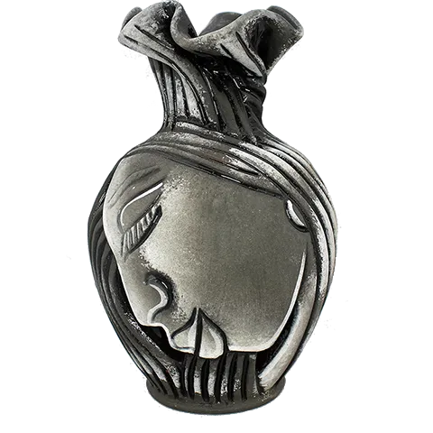 African Lady Twisted Neck Vase