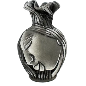 African Lady Twisted Neck Vase