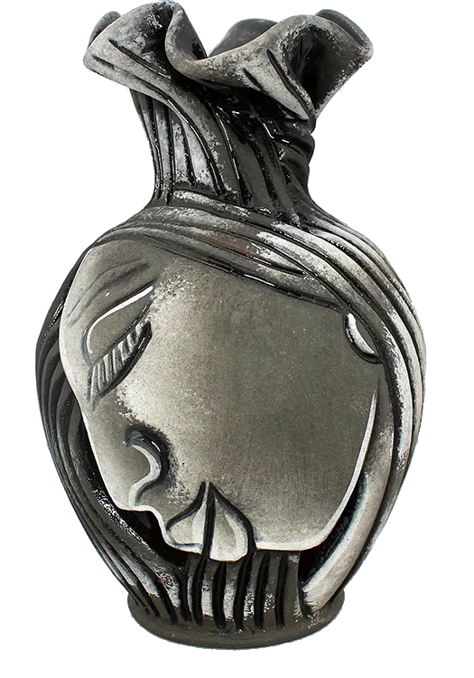 African Lady Twisted Neck Vase