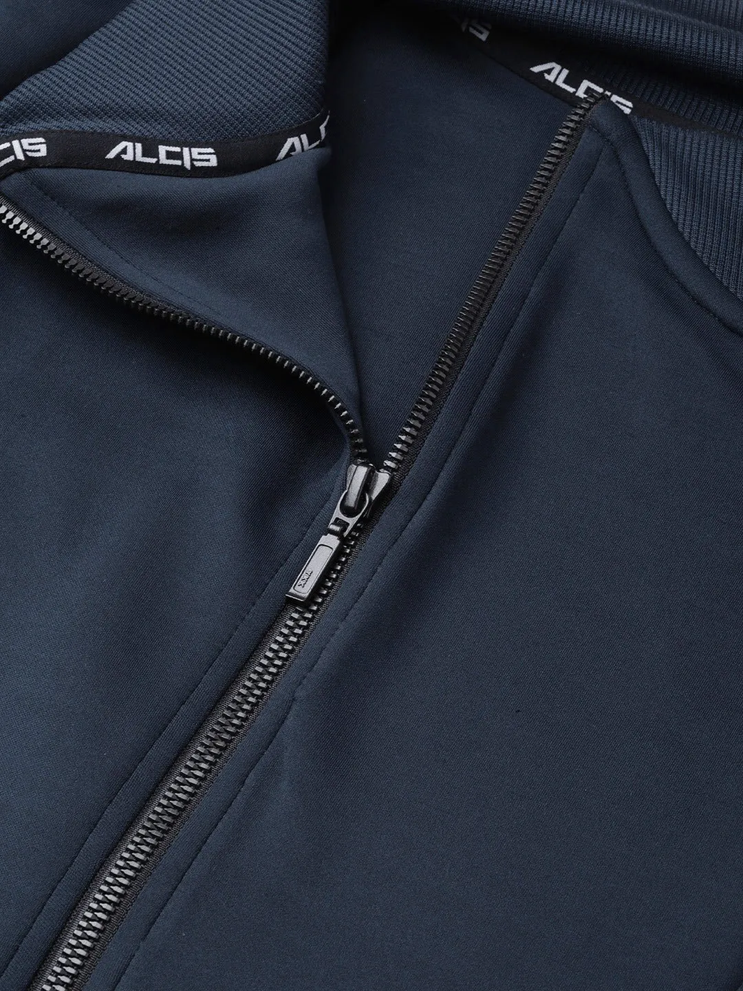 Alcis Women Navy Blue Solid Lightweight Sporty Jacket
