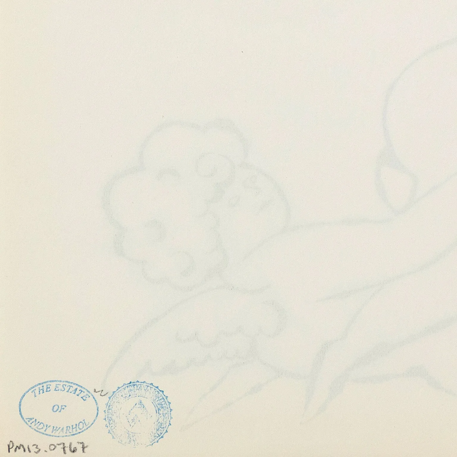 ANDY WARHOL "FLOWER ANGEL", 1956