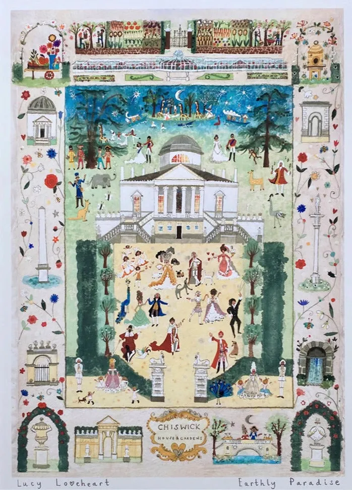 Art Print | Earthly Paradise | Chiswick House & Gardens | Lucy Loveheart