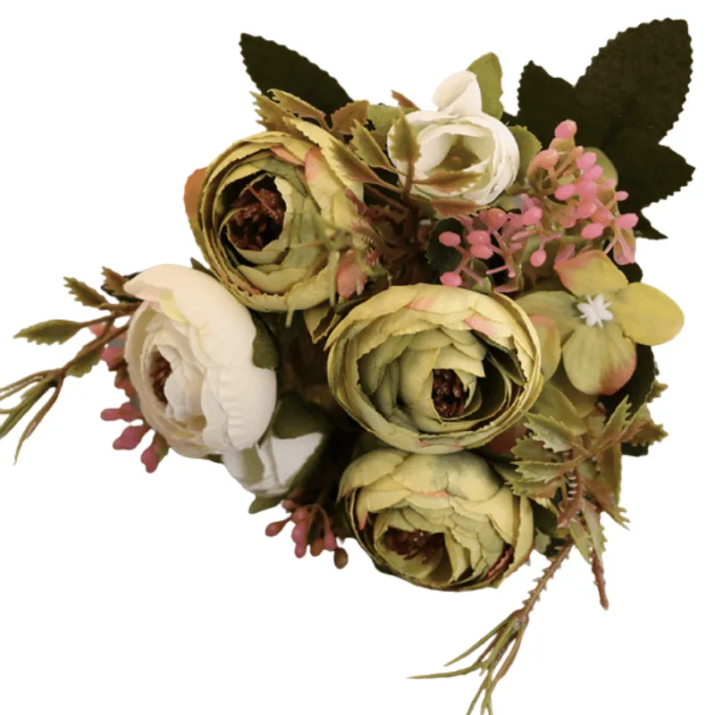 Artificial Rose Bouquet – Elegant Floral Decor for Any Space