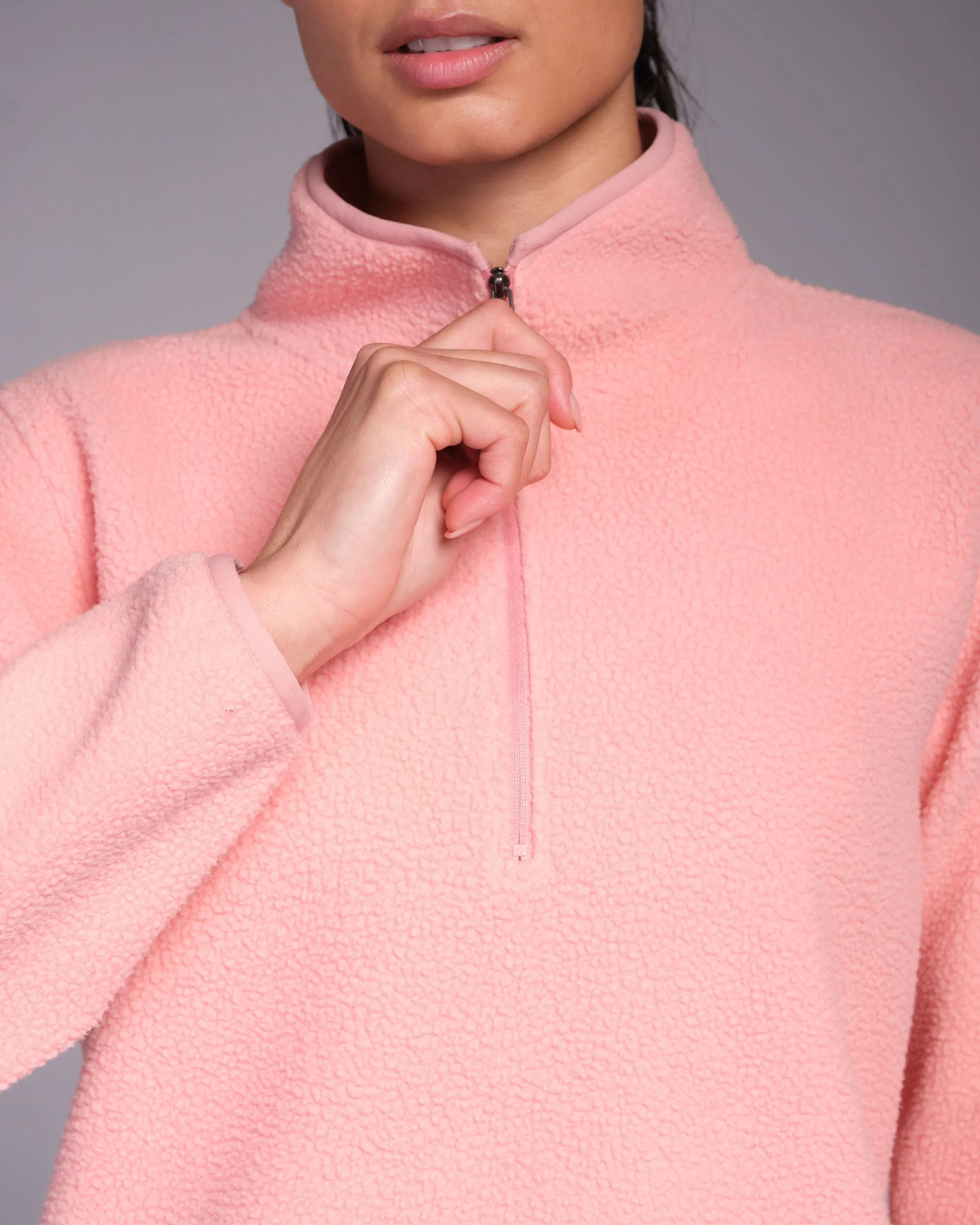 Ascend 1/4 Zip Fleece Rose Elegance