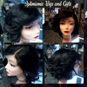 Ashlund 4x4 transparent lace black $99 100% Human Hair Lace Front Wig Optimismic Wigs and Gifts West St Paul