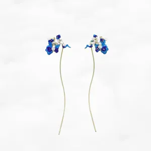 Auspicious Hair Stick with Enamel Pearl