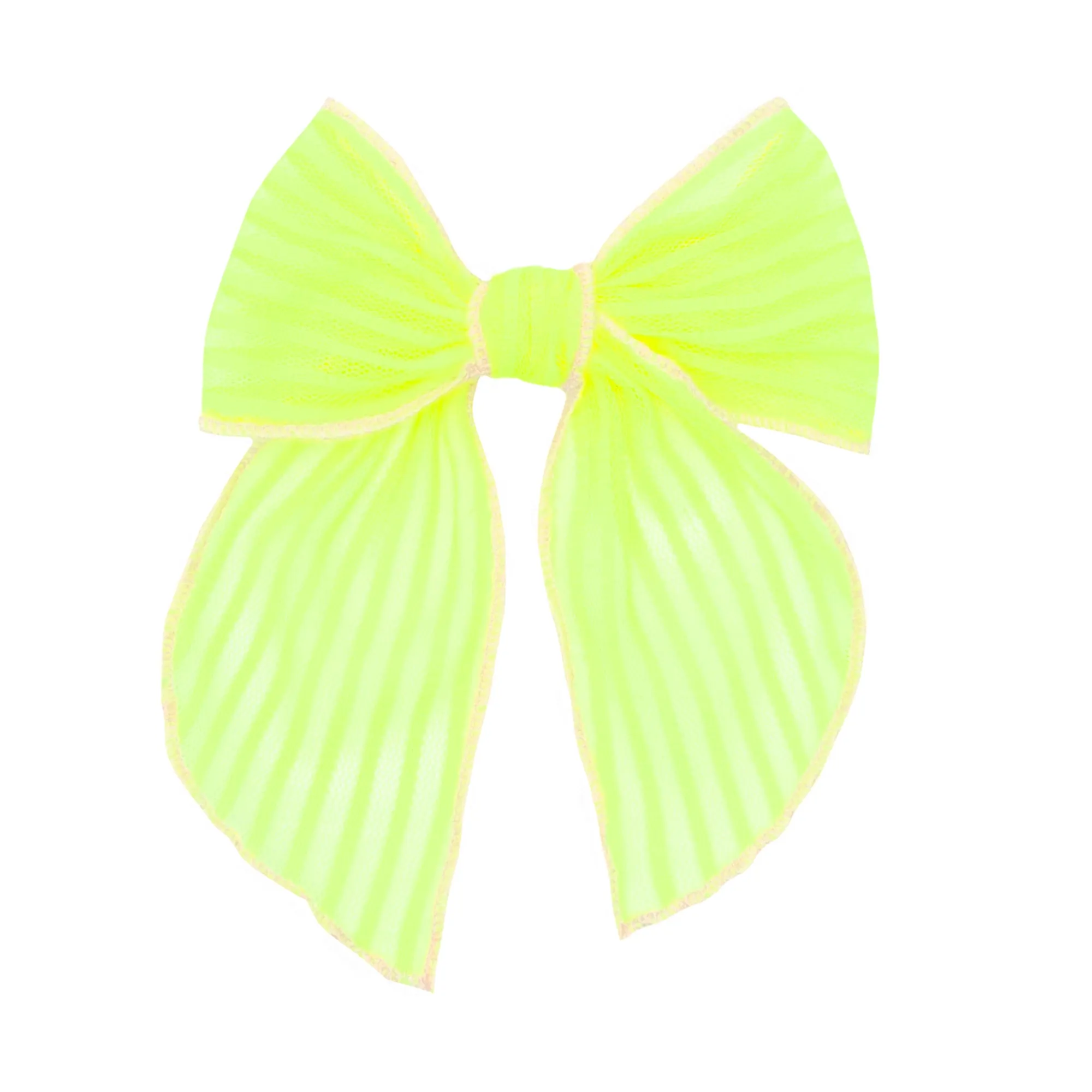 Baby Bling Belle Clip - Neon Safety Yellow Stripe