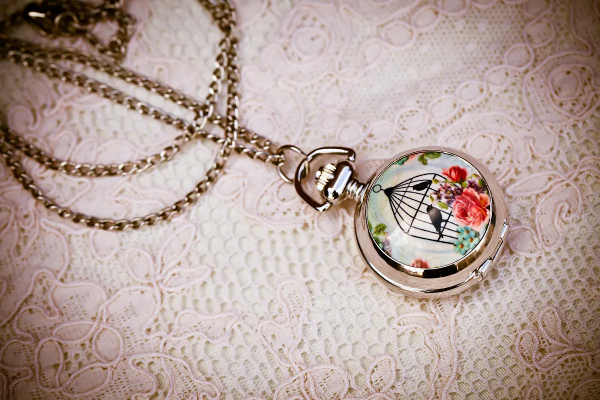 Birdcage Pocket Watch