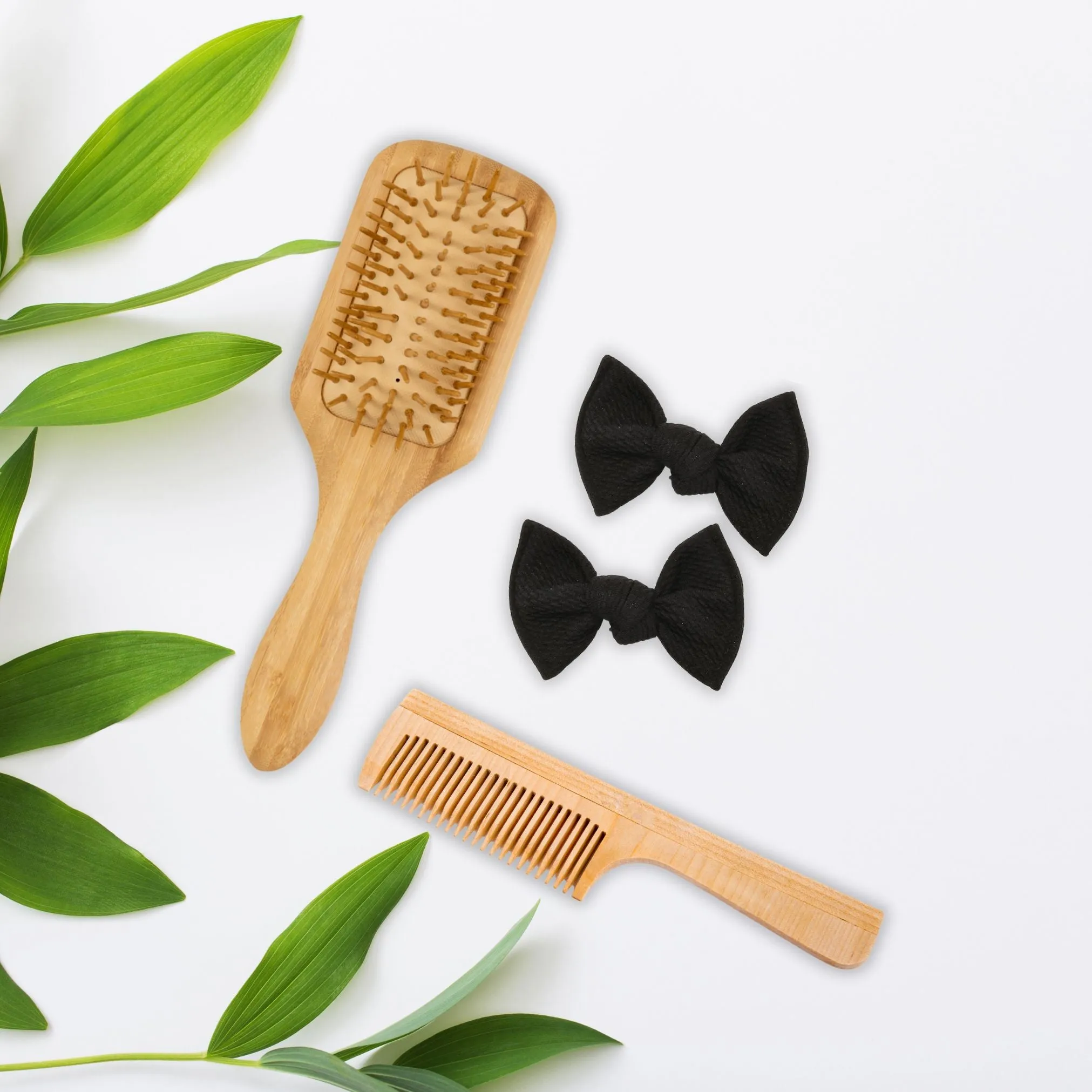 Black Knot Hair Bows