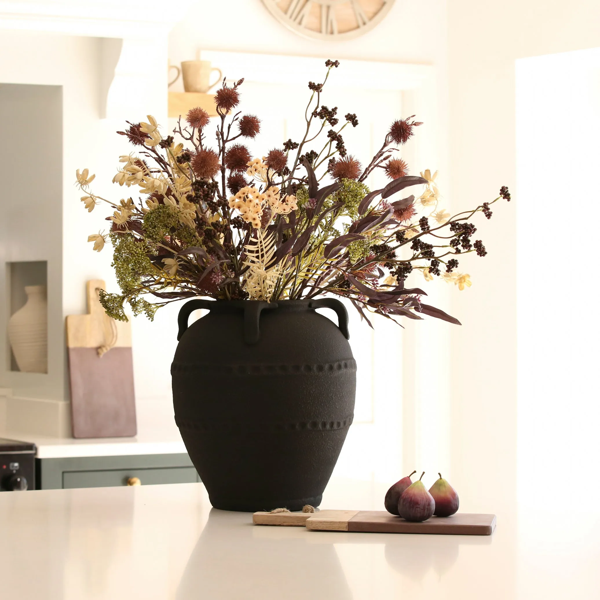 Black Urn Vase
