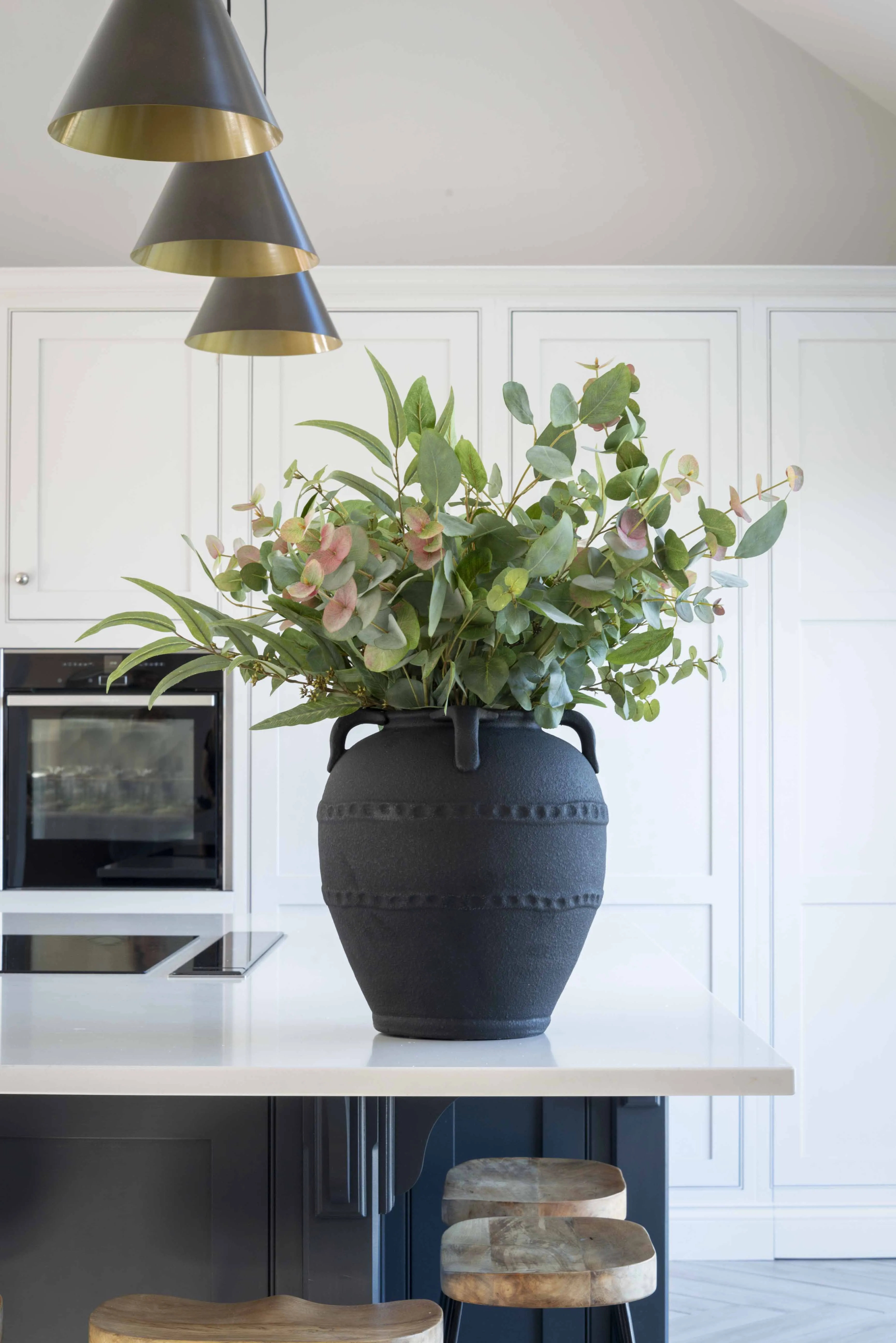 Black Urn Vase