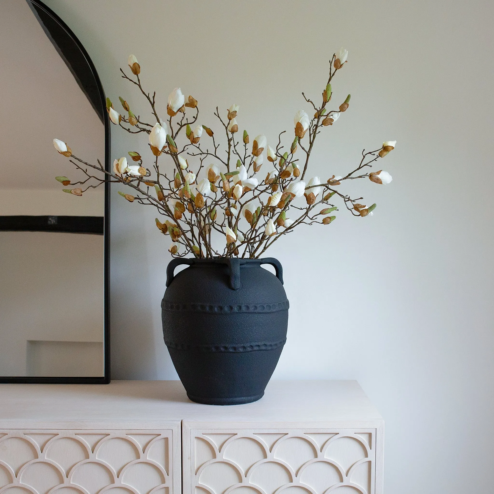 Black Urn Vase