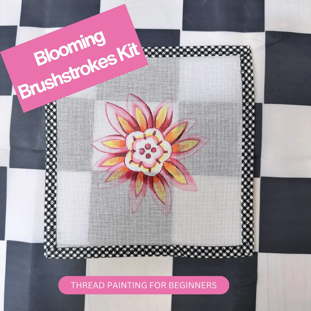 Blooming Brushstrokes Thread Painting Kit