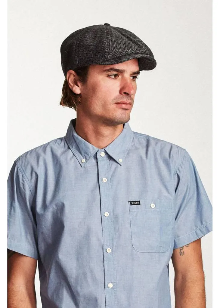 Brixton Brood Snap Cap Grey Black