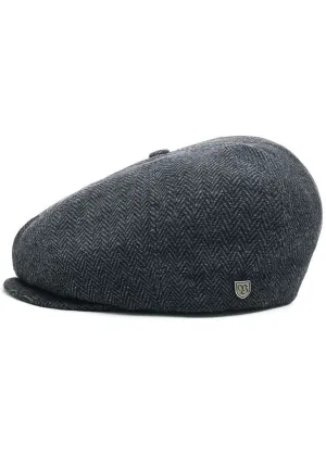 Brixton Brood Snap Cap Grey Black