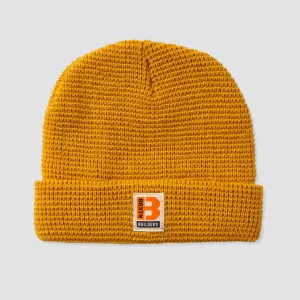 Brixton Builders Waffle Knit Beanie Bright Gold