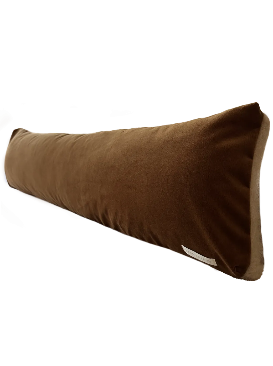 Brushed wool lumbar in caramel