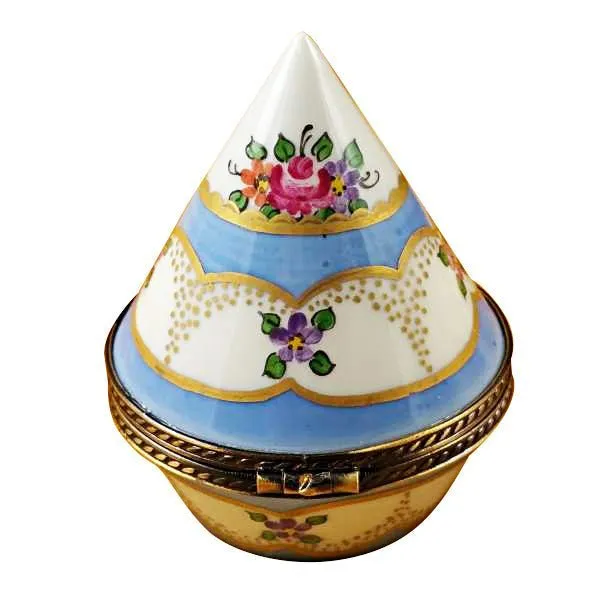 Burgundy Egg with Flowers