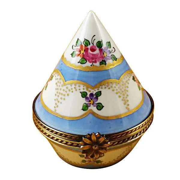 Burgundy Egg with Flowers