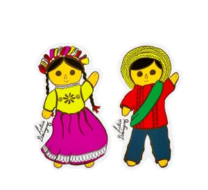 Calcomanías "stickers" de muñecas para el Día del niño/2