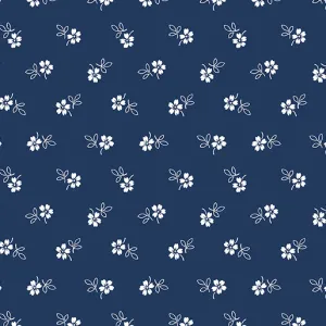 Classic Keepsakes in Blue 14657-55 Daisy Garden Navy Blue
