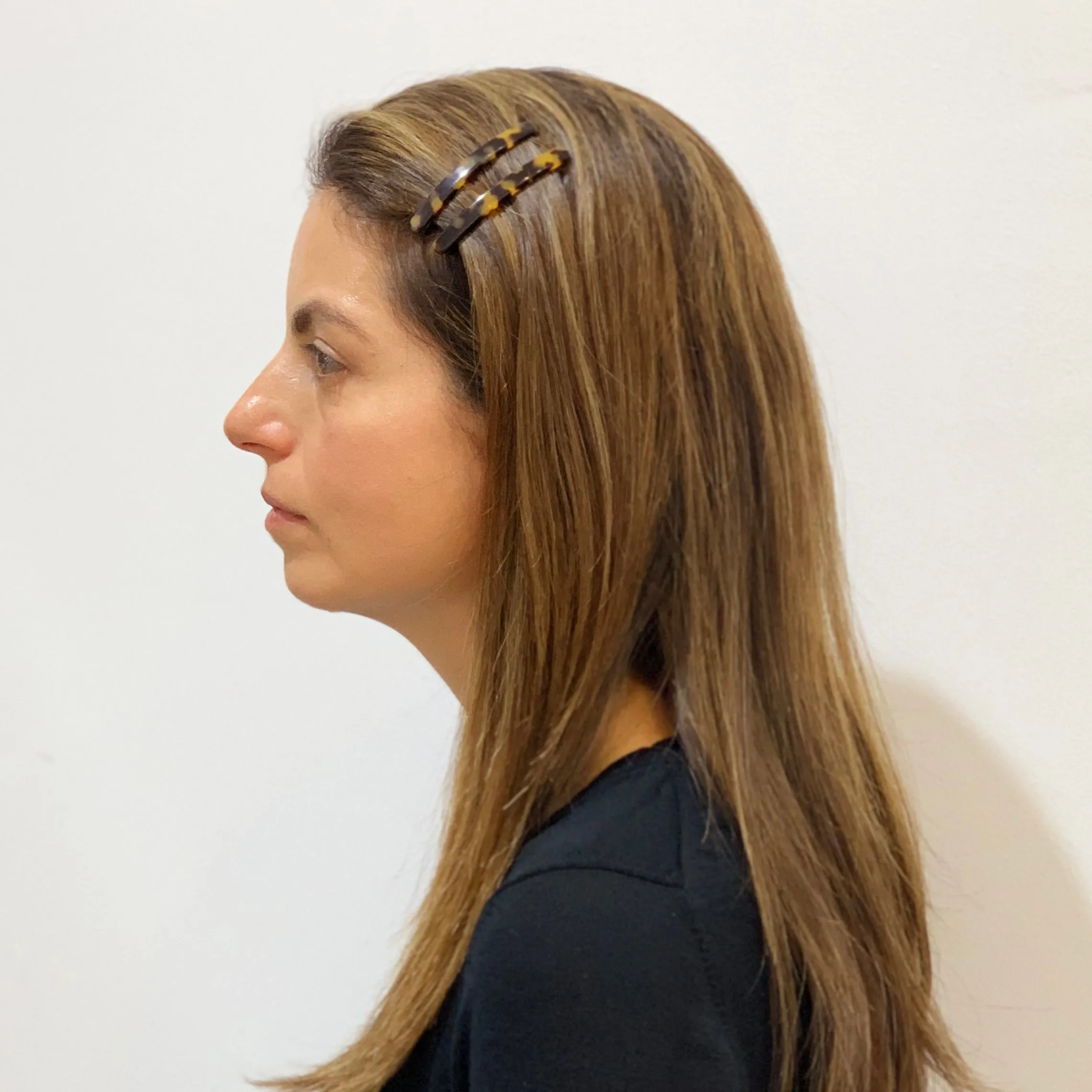 Classic Large Light Tortoiseshell Hair Clip Set