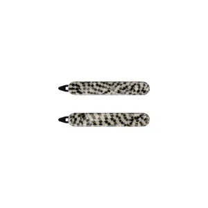 Classic Small Damier Hair Clip Set