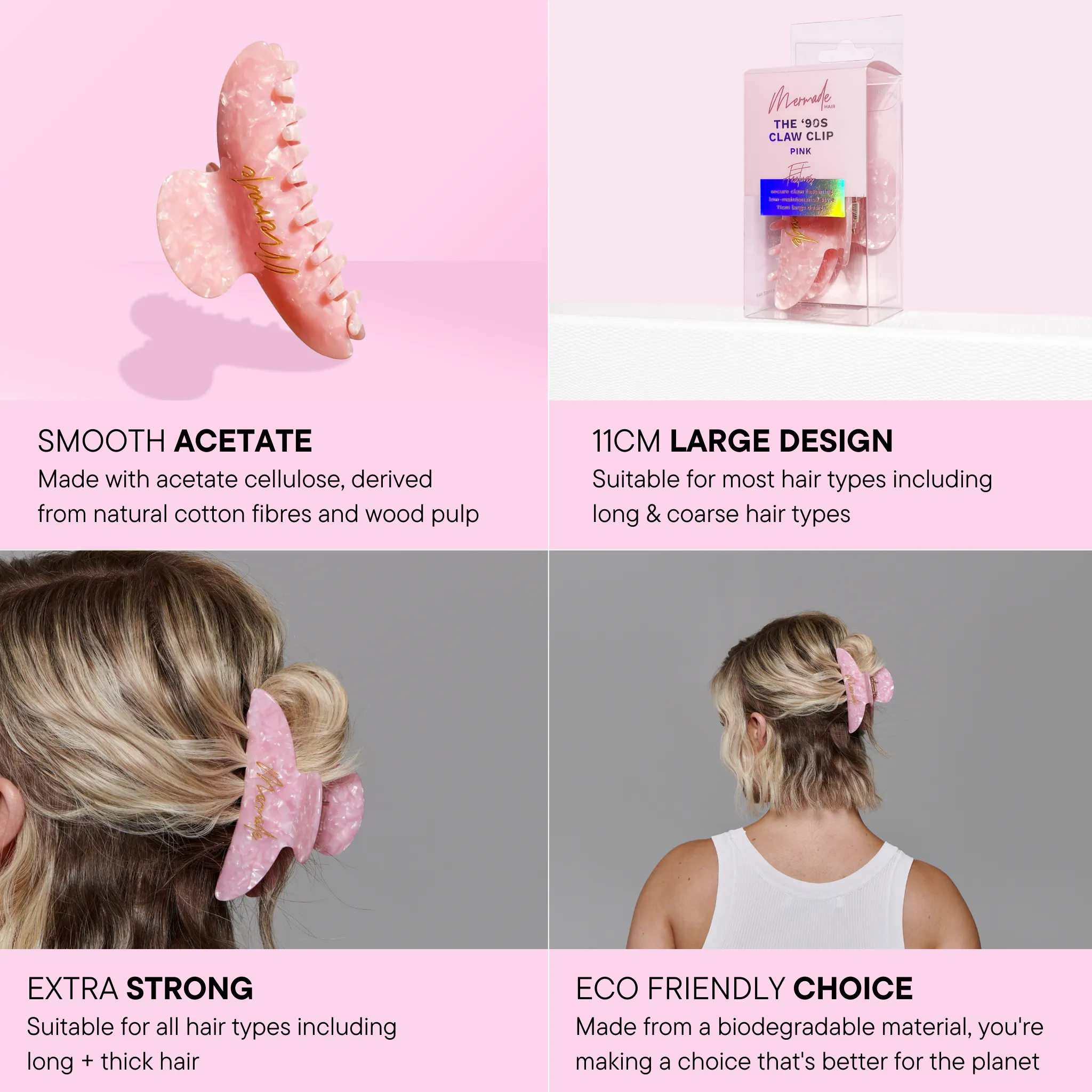 Claw Clip - Pink