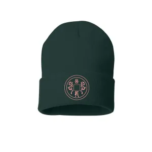 Coin of Dragon Embroidered Knitted Beanie