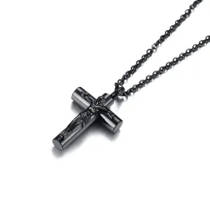 Crucifix Cremation Necklace