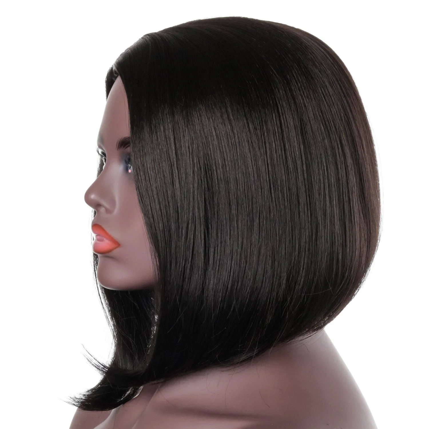 Debra | Black Medium Straight Synthetic Hair Wig