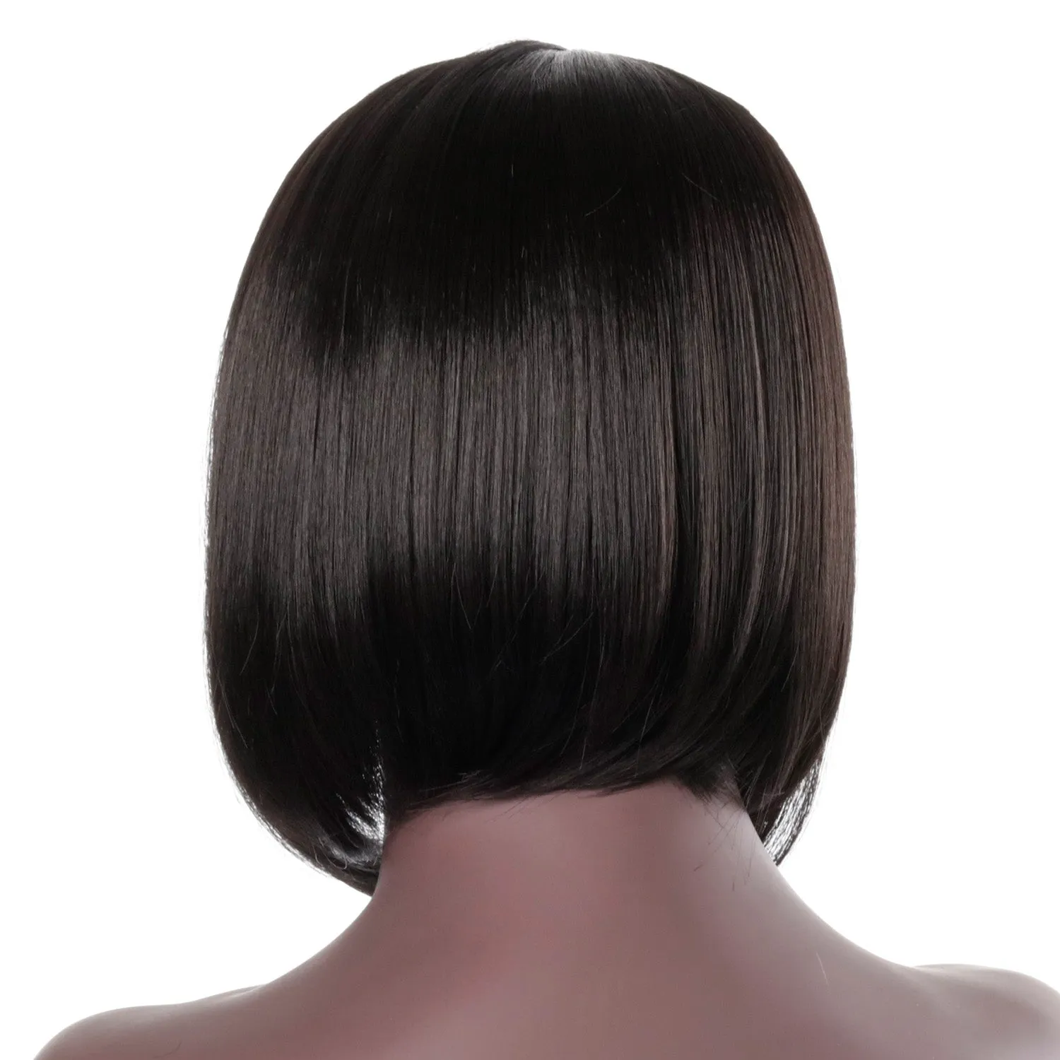 Debra | Black Medium Straight Synthetic Hair Wig