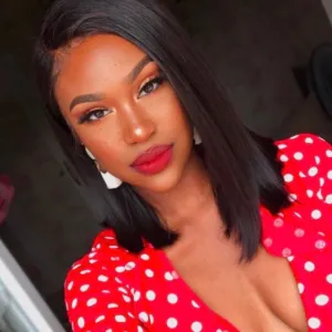 Debra | Black Medium Straight Synthetic Hair Wig