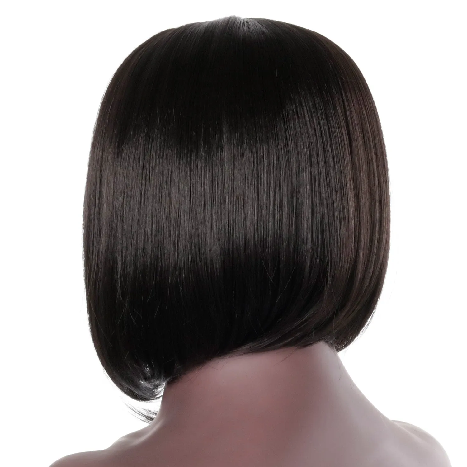 Debra | Black Medium Straight Synthetic Hair Wig