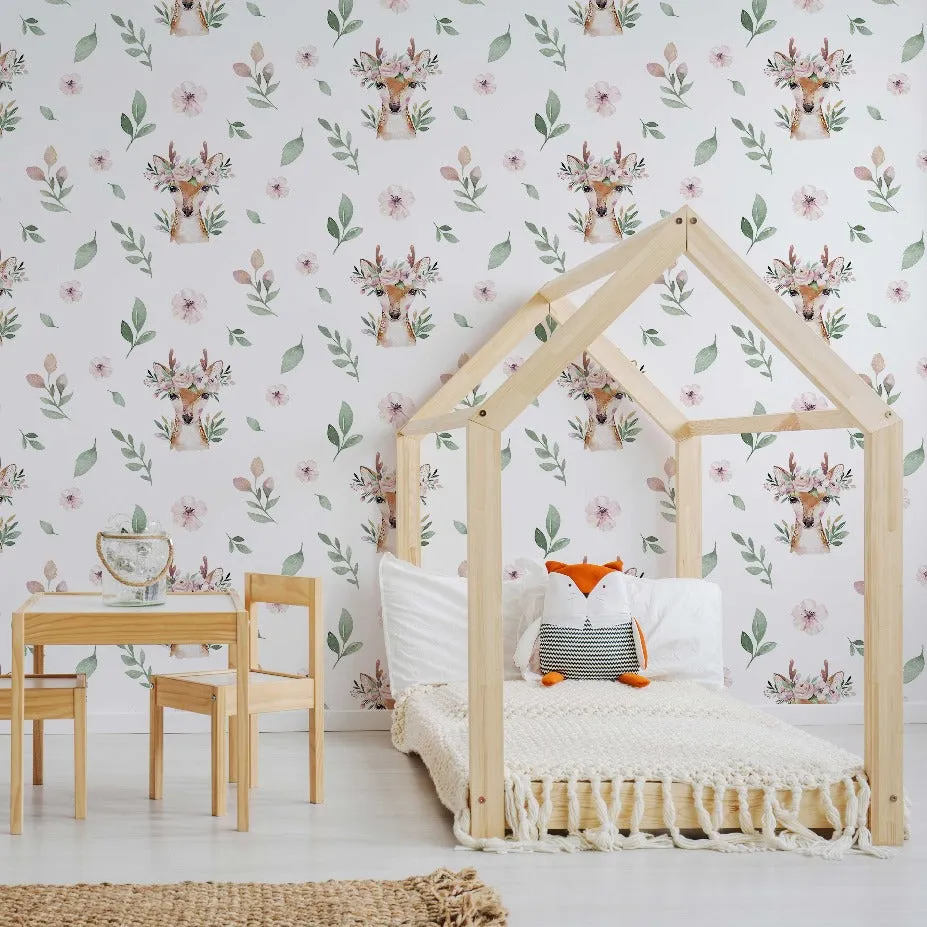 Deer Pattern Wallpaper Mural