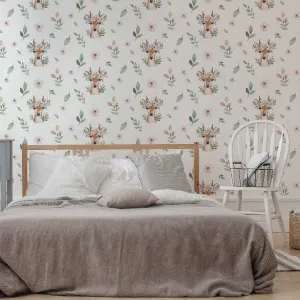 Deer Pattern Wallpaper Mural