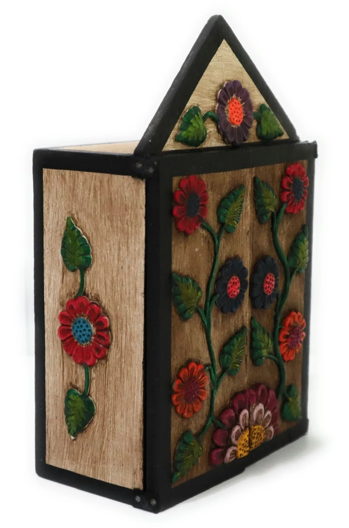 Diorama Retablo Wood Box. Regional Dance of The Andes. Peruvian Folk Art 7.5" Tall