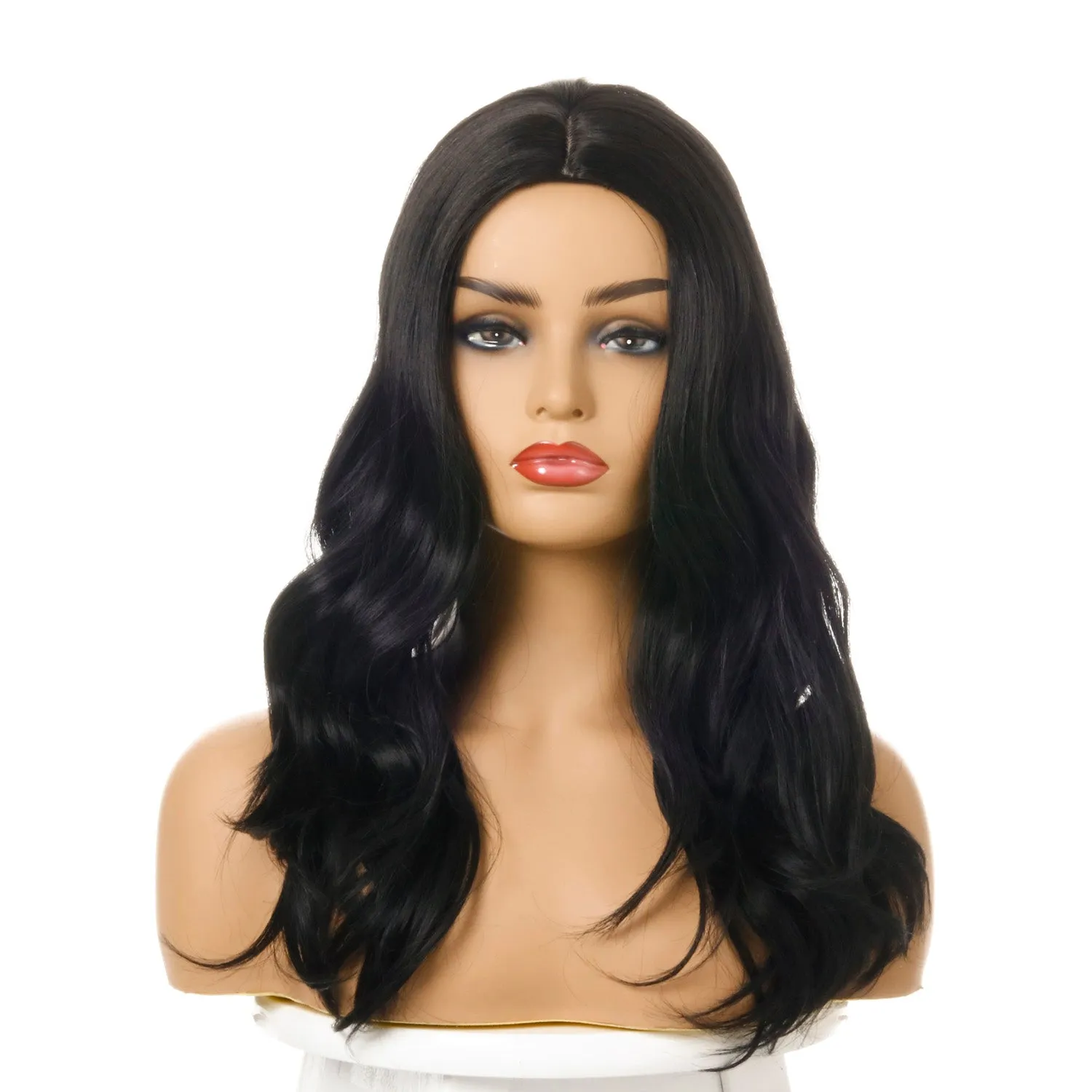Drama | Black Long Wavy Synthetic Hair Wig