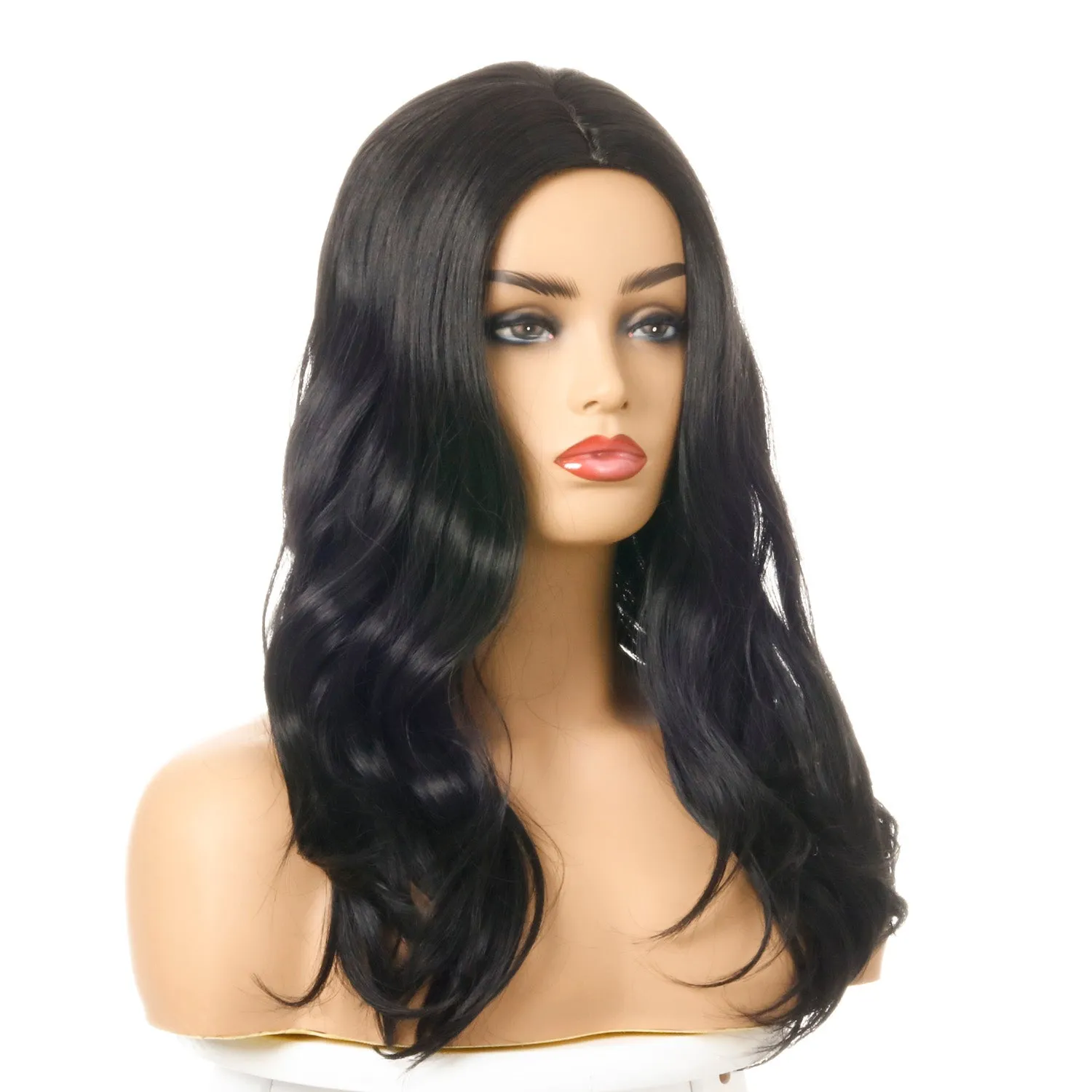 Drama | Black Long Wavy Synthetic Hair Wig