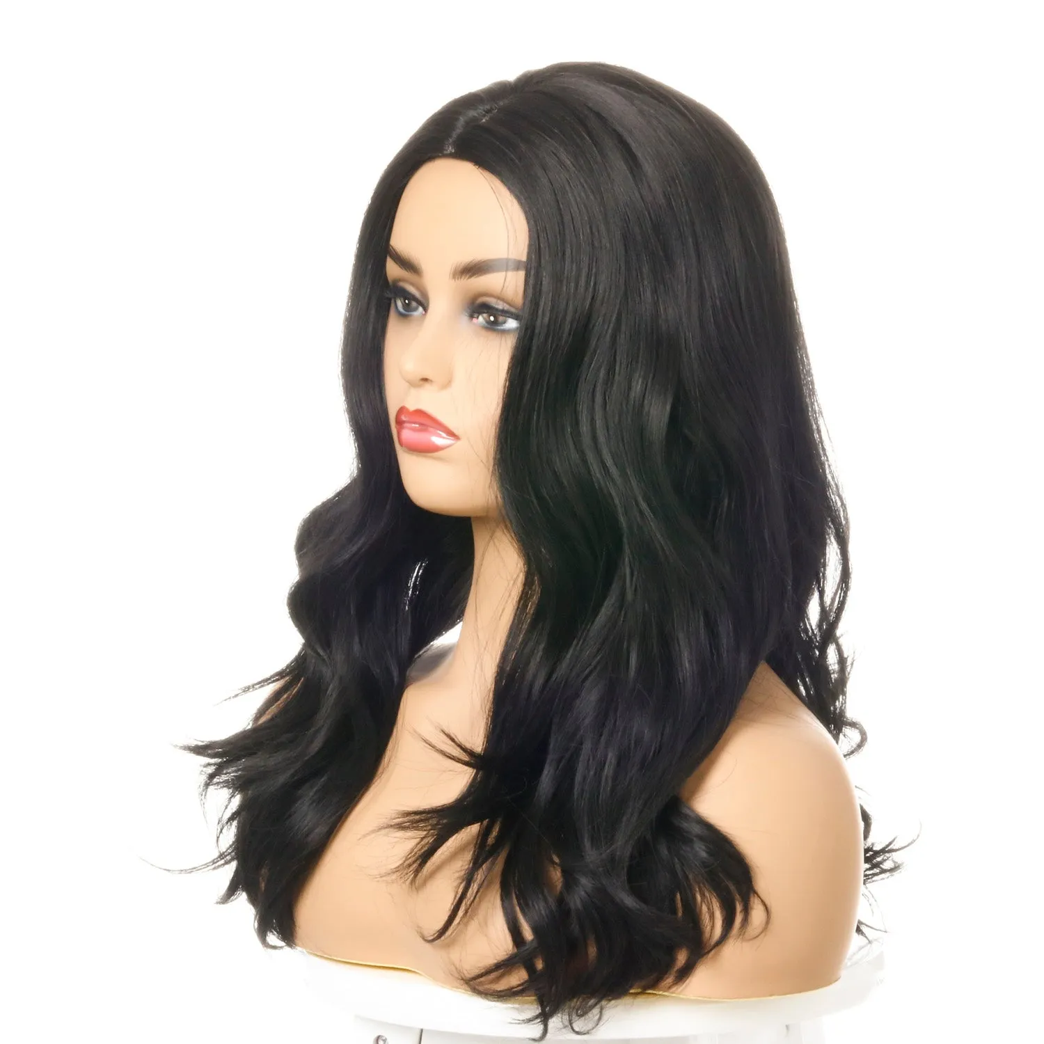 Drama | Black Long Wavy Synthetic Hair Wig