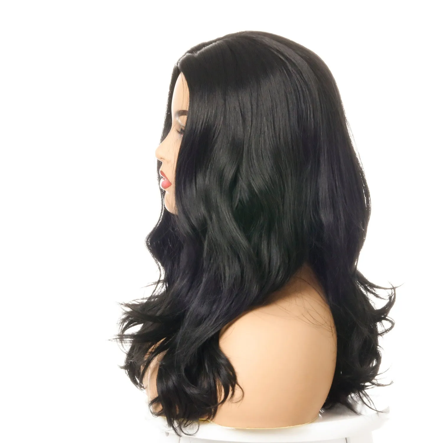 Drama | Black Long Wavy Synthetic Hair Wig