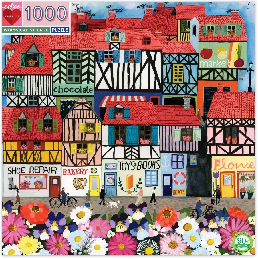Eeboo Whimsical Village 1000PC